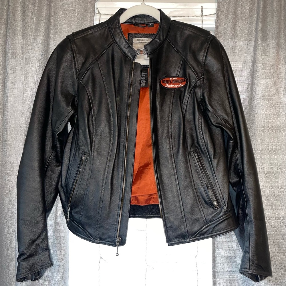 Harley-Davidson Leather Riding Jacket - Picture 2 of 5